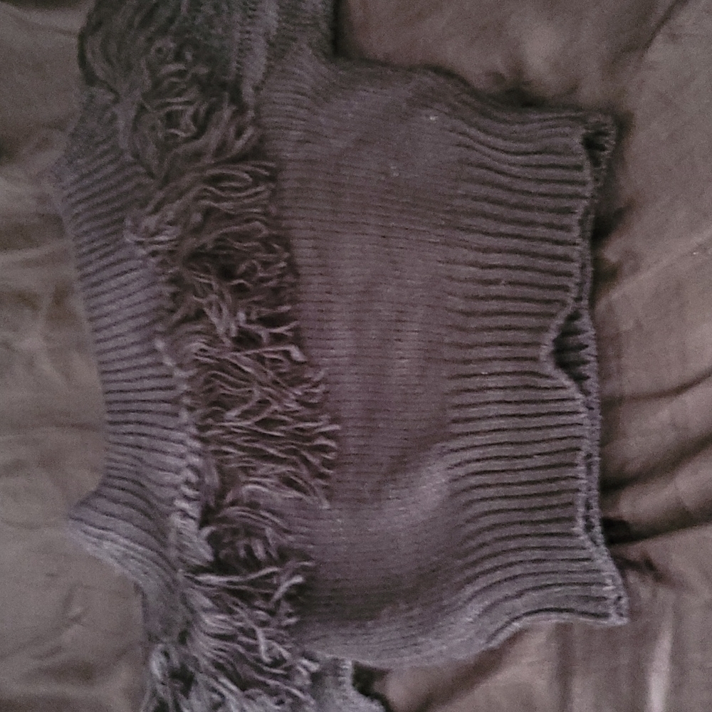 Cow neck off shoulder sweater